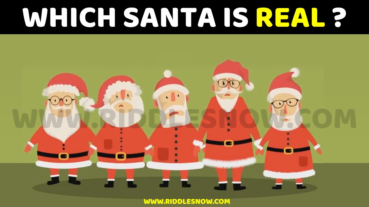 WHICH SANTA IS REAL RIDDLESNOW.COM Christmas Riddles For kids And Adults