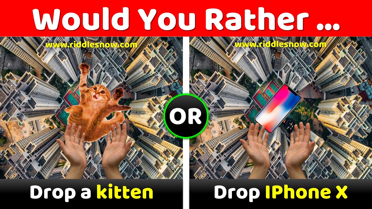 Can You Make These Hardest Choices? Would you rather, Can You Make  These Hardest Choices? Would you rather, By 7-Second Riddles