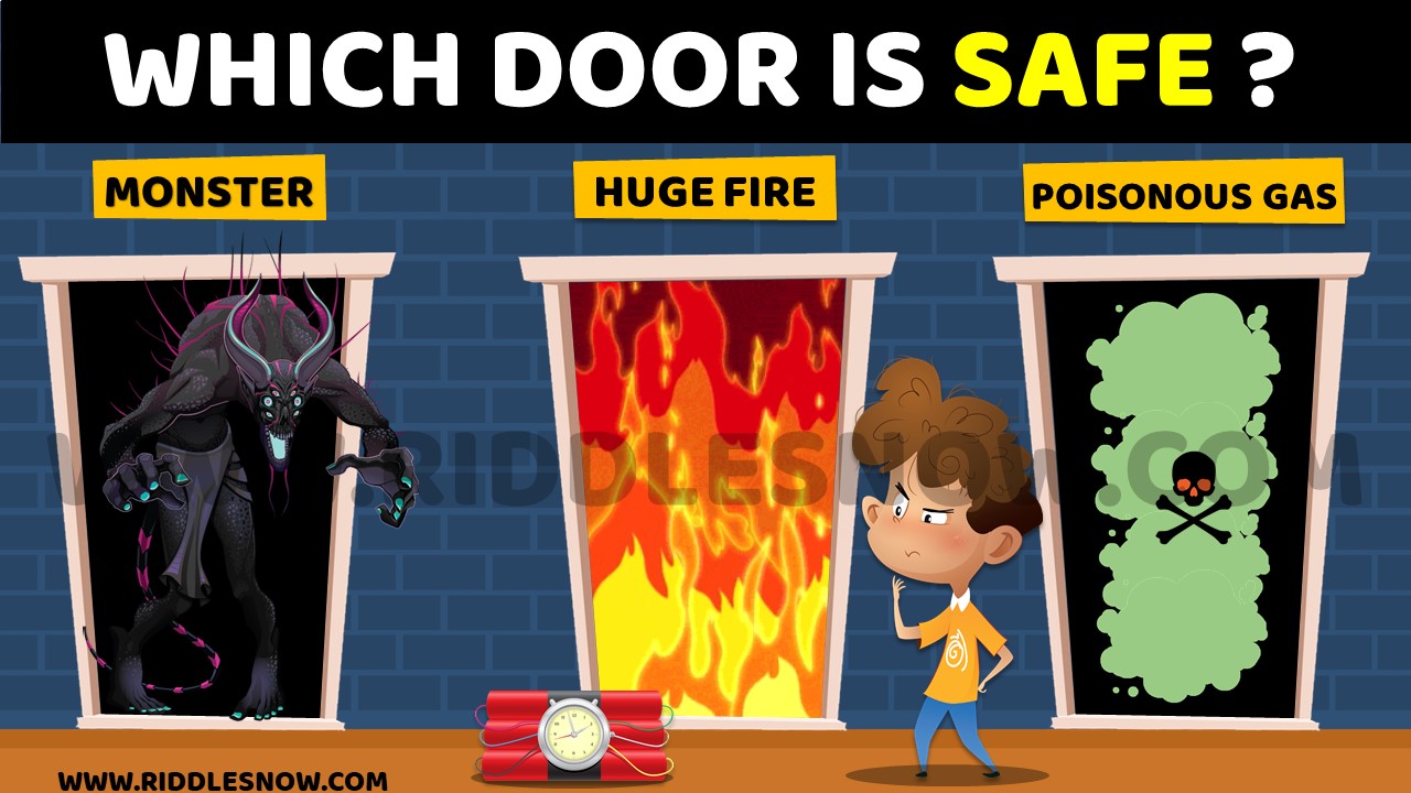 Which door IS SAFE riddles of the day riddlesnow.com