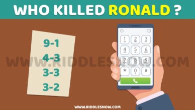 WHO KILLED RONALD hard riddles with their answers riddlesnow.com